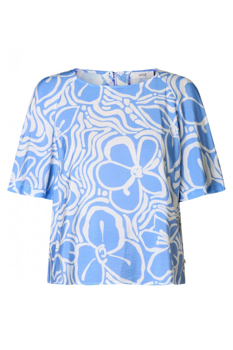 Yest Ivanka Top Uniform Blue/Offwhite