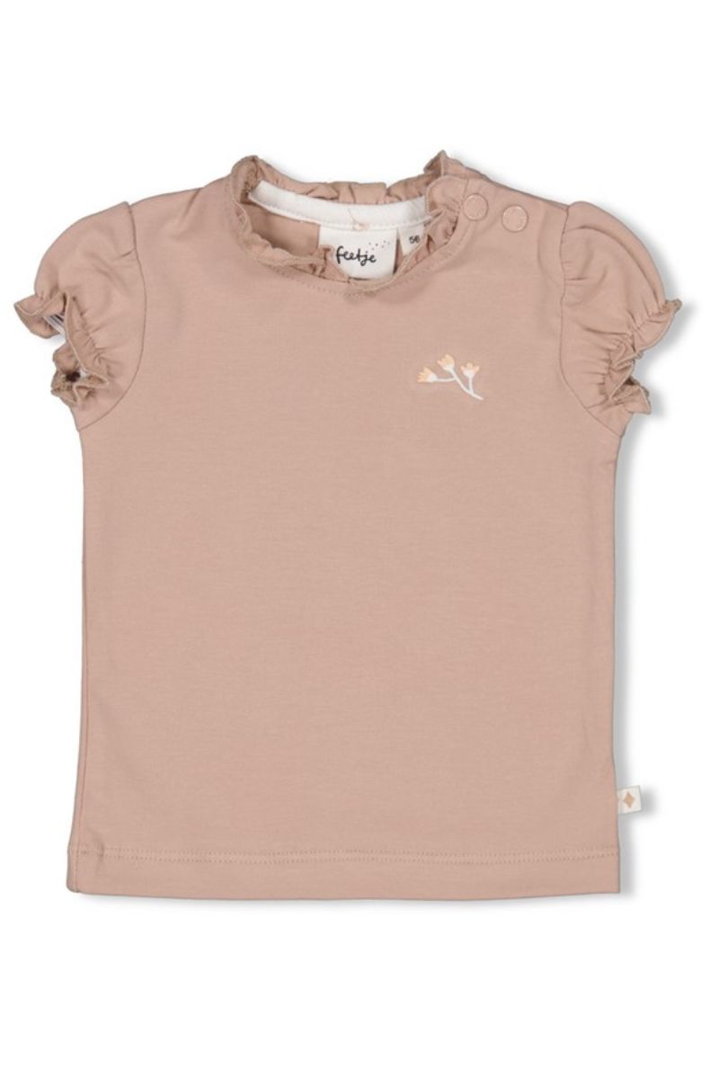Feetje Shirt Delicate Flower Taupe