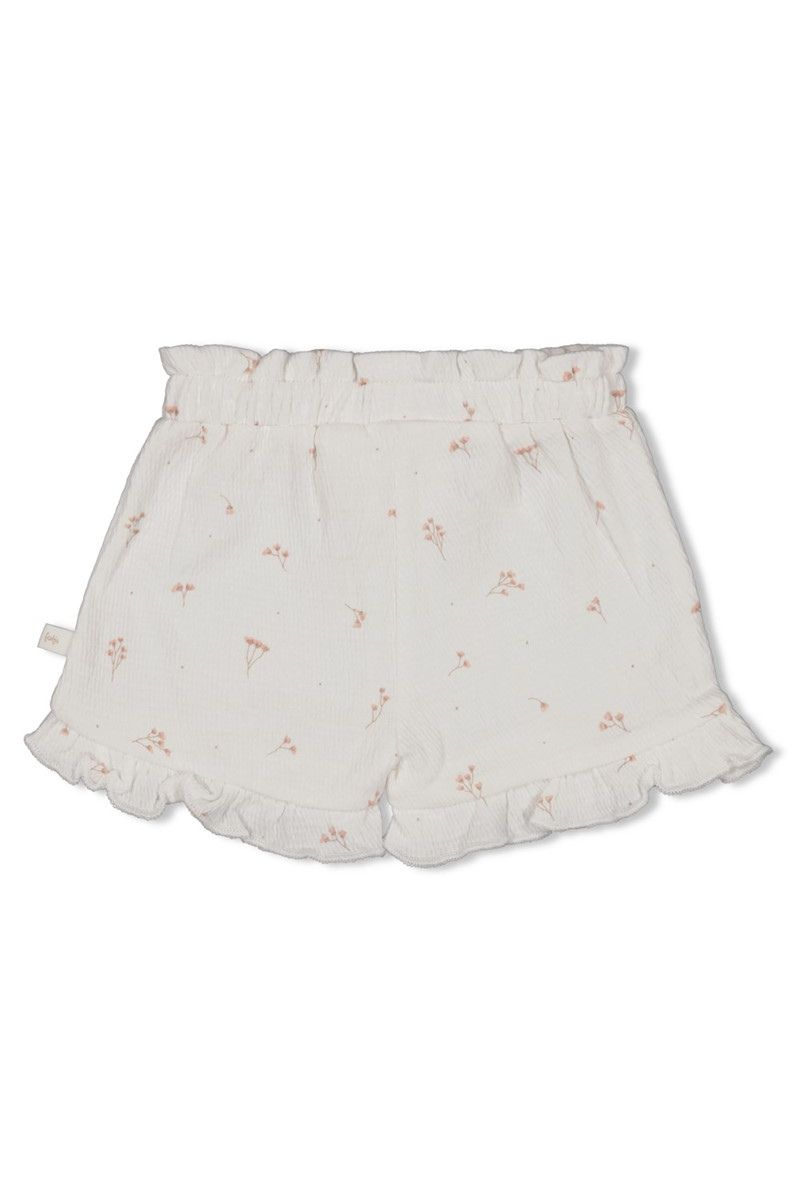 Feetje Short Crinkle Ruches AOP Delicate Flower Offwhite