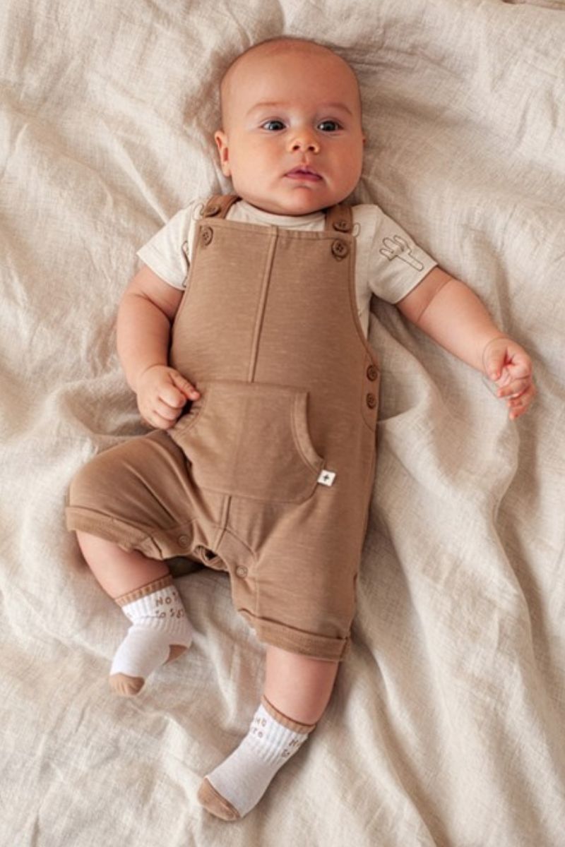 Feetje Tuinbroek Kort Sssiesta Camel