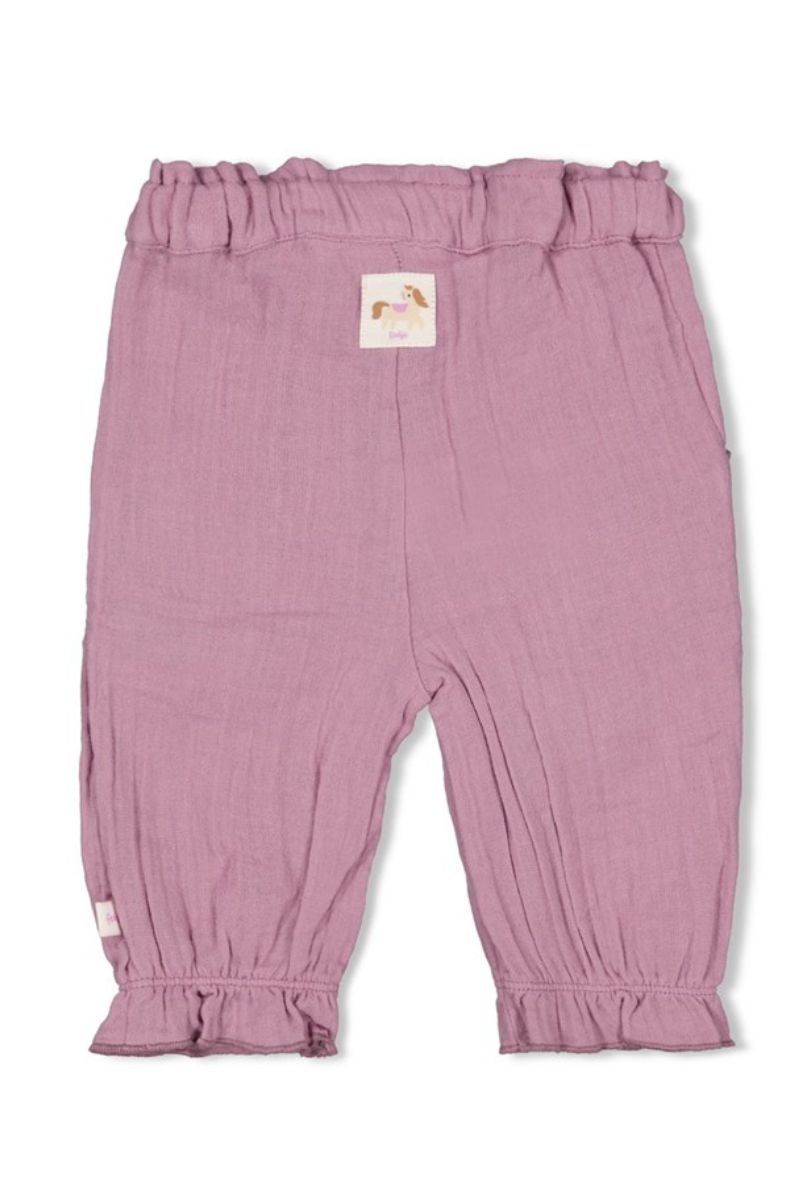 Feetje Broek Mousseline Flower Ranch Violet