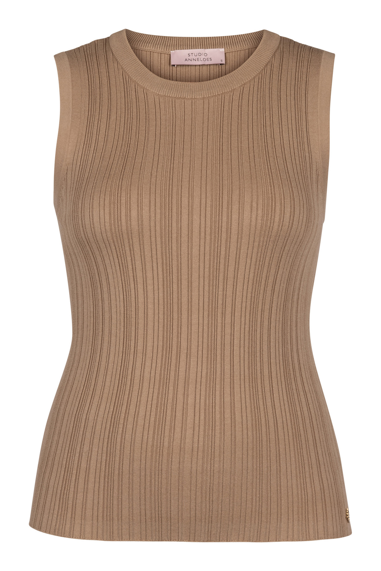 Studio Anneloes Jenae Rib Top Latte