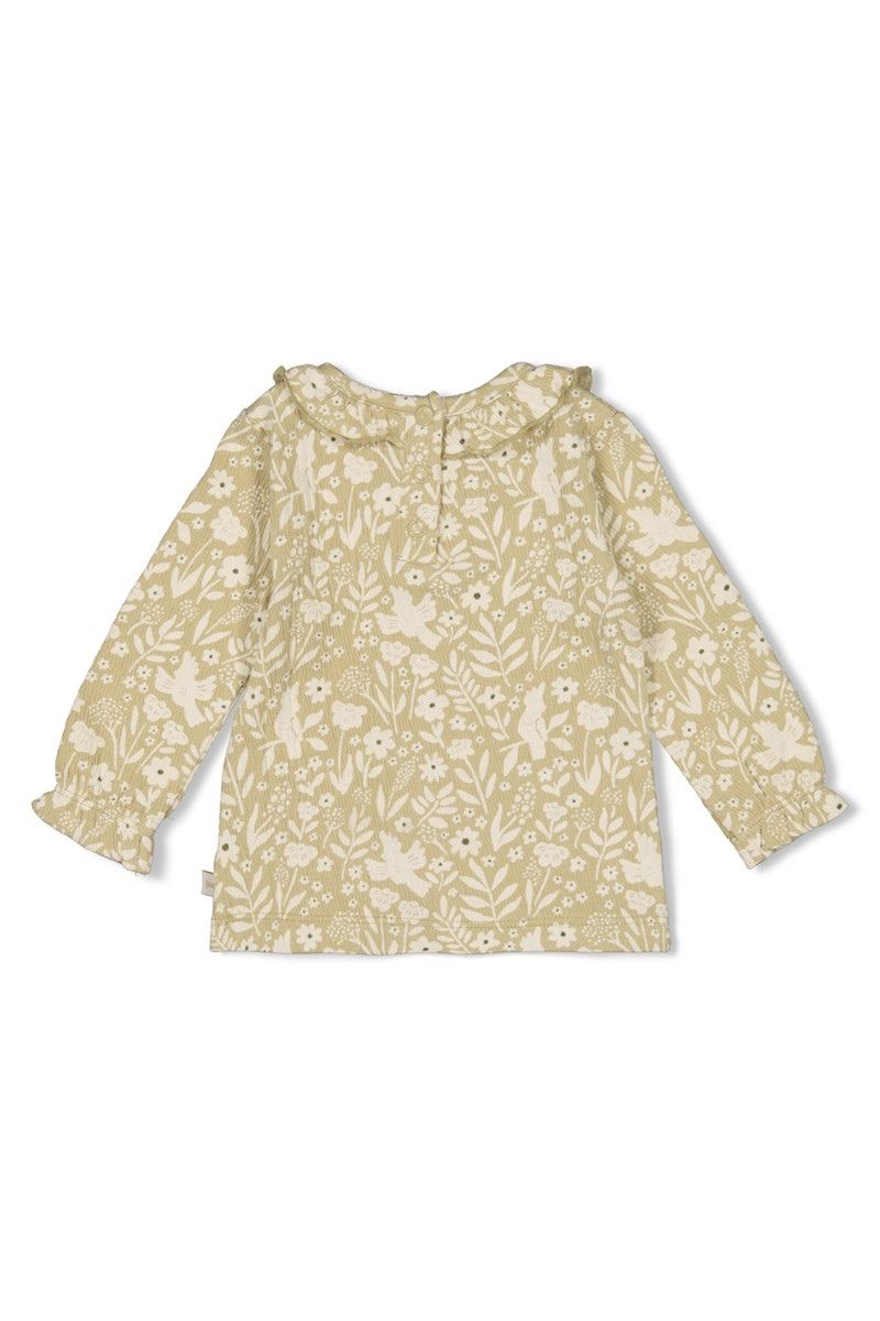 Feetje Longsleeve Crinkle AOP Let Your Dreams Blossom Groen
