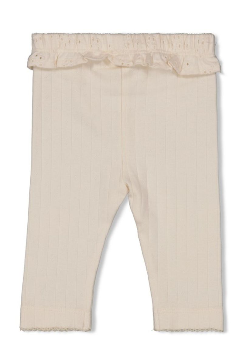 Feetje Legging Rib Let Your Dreams Blossom Offwhite
