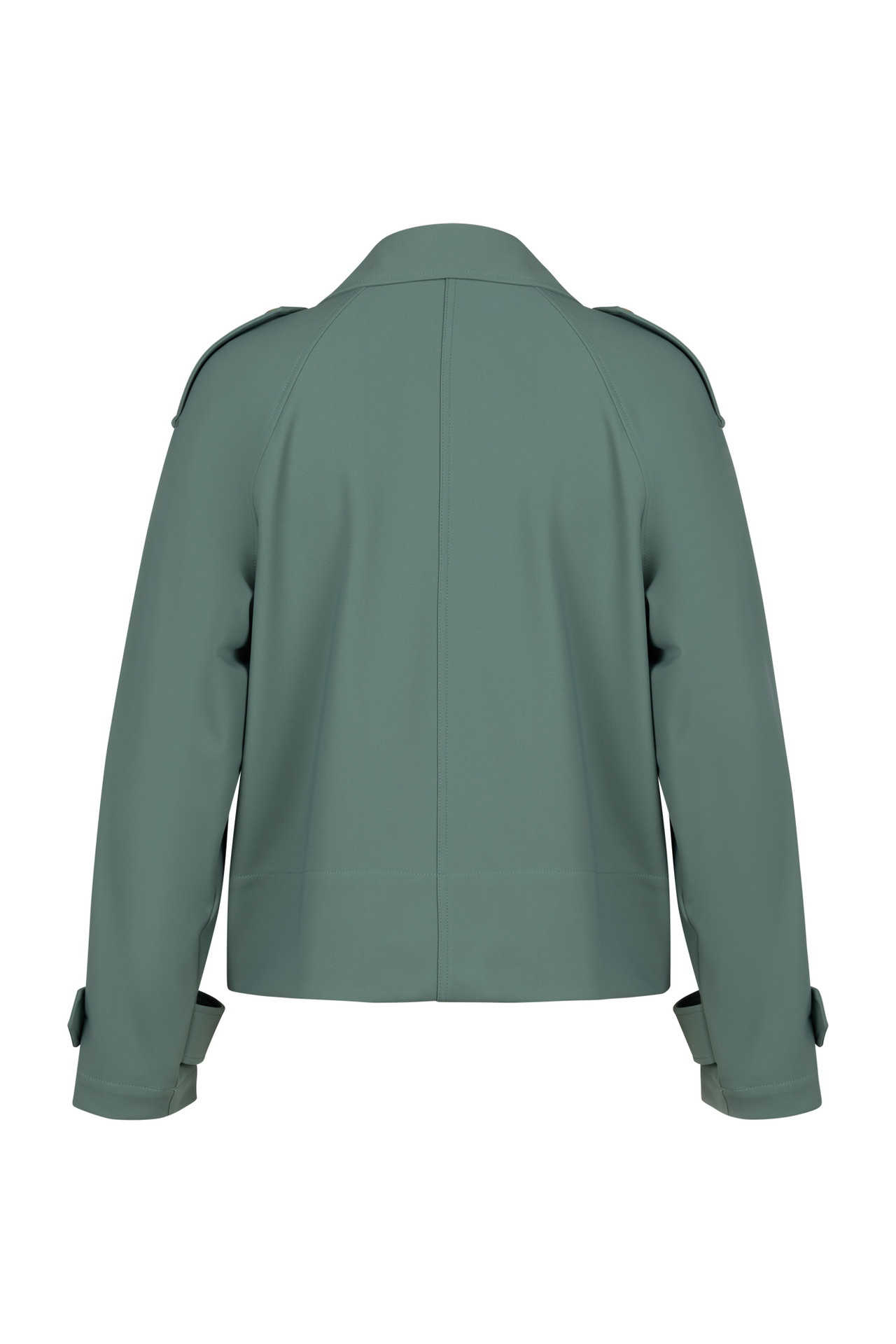 Studio Anneloes Cato Bonded Trenchcoat Dark Sage Green
