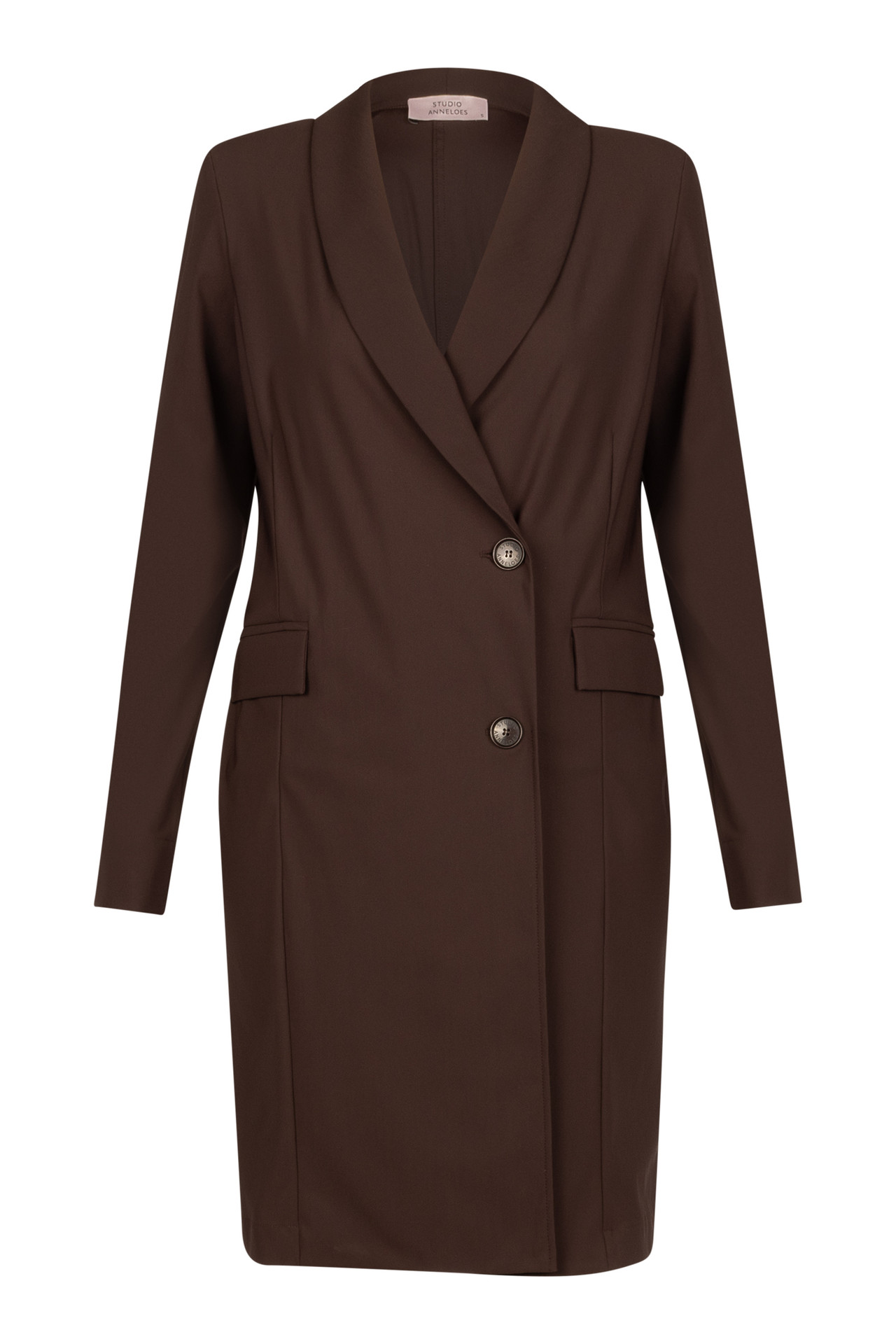 Studio Anneloes River Blazer Dress Espresso