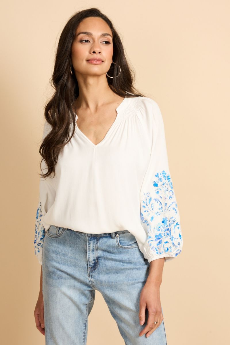 G-maxx Ysolde Longsleeve Offwhite