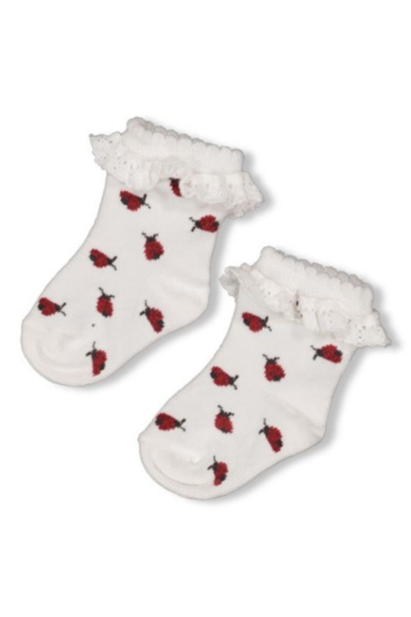 Feetje Sokjes Ladybug Offwhite