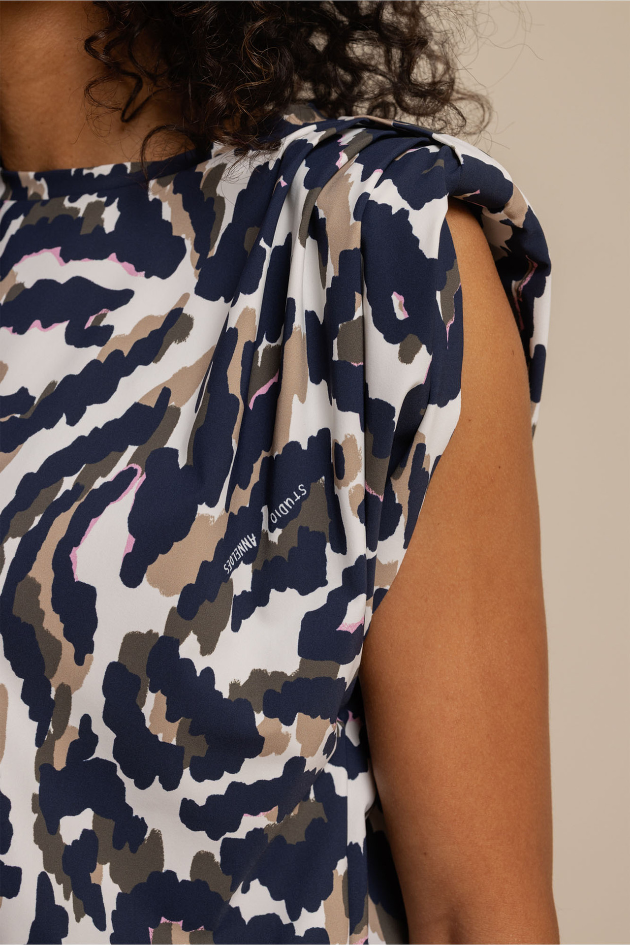 Studio Anneloes Leona Strap Leopard Top Multicolor