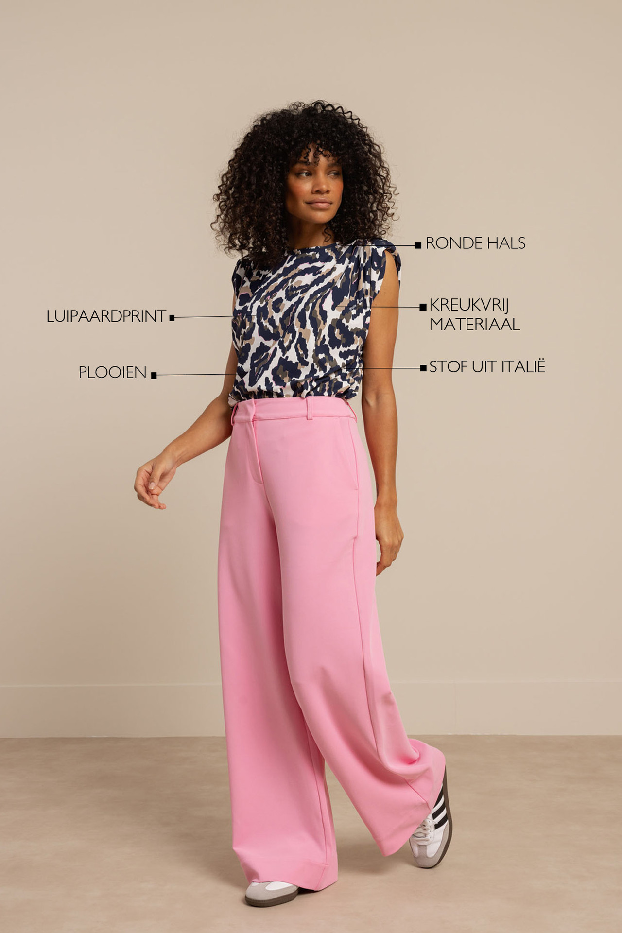 Studio Anneloes Leona Strap Leopard Top Multicolor