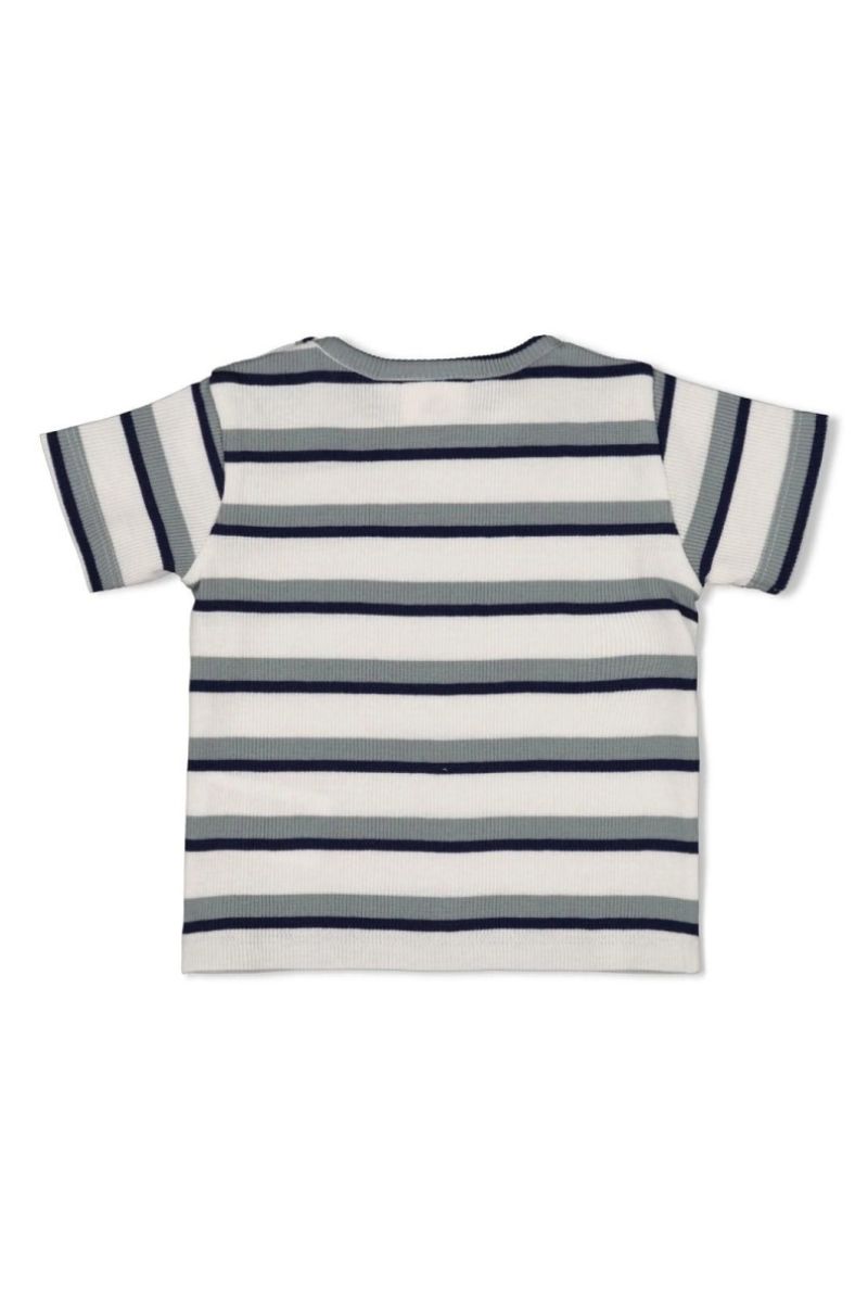 Feetje Shirt Rib Streep Summer Denims Offwhite