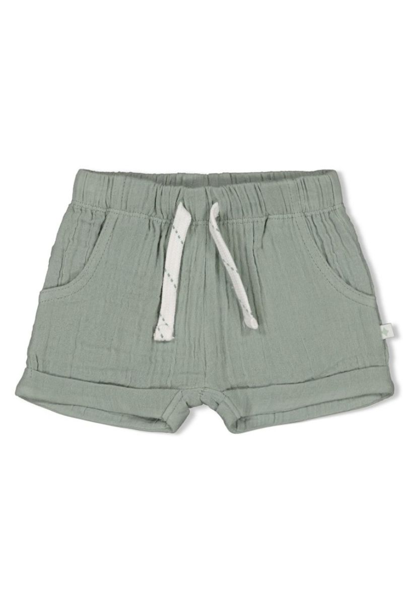 Feetje Short Mousseline Summer Woven Zeegroen