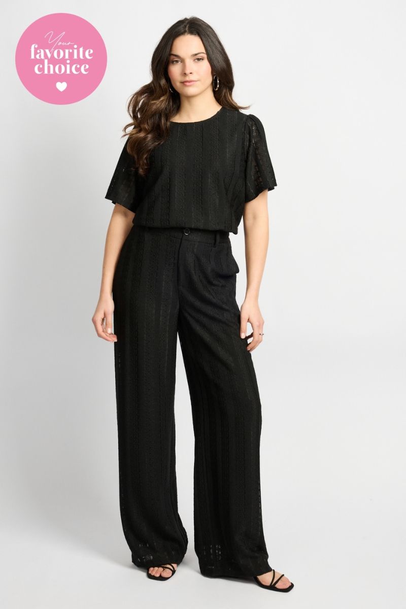 C&S The Label Pansy Pants Black