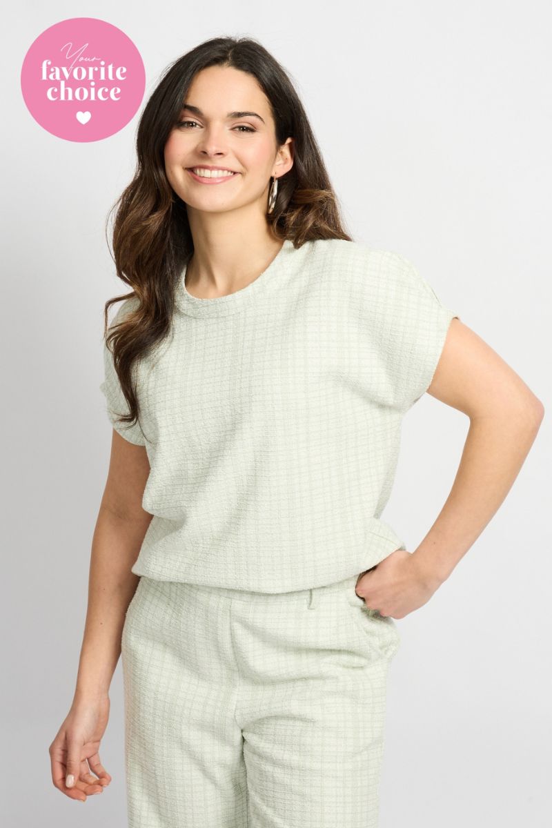 C&S The Label Tessy Top Willow Green