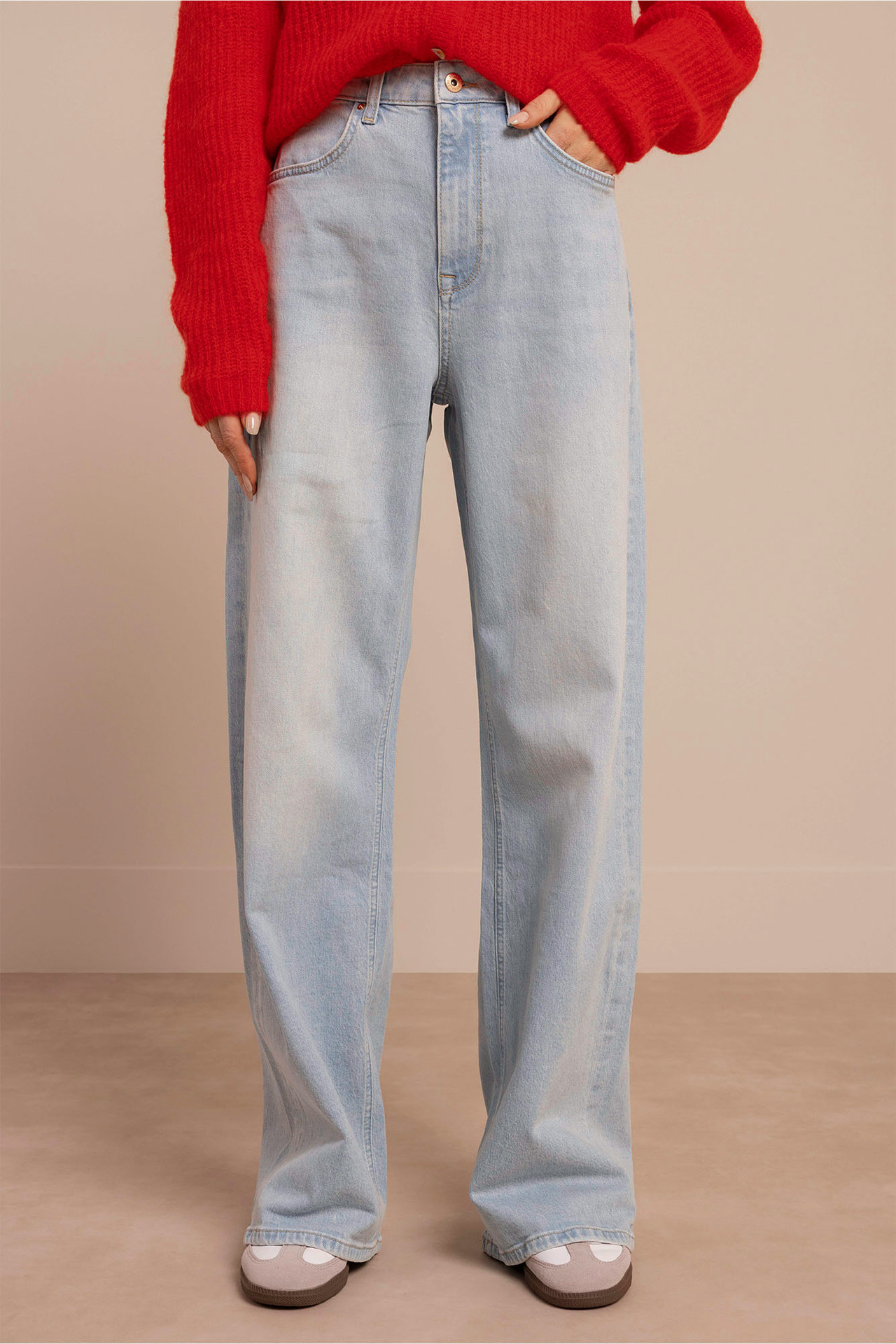 Studio Anneloes Lexie Denim Trousers Denim Light