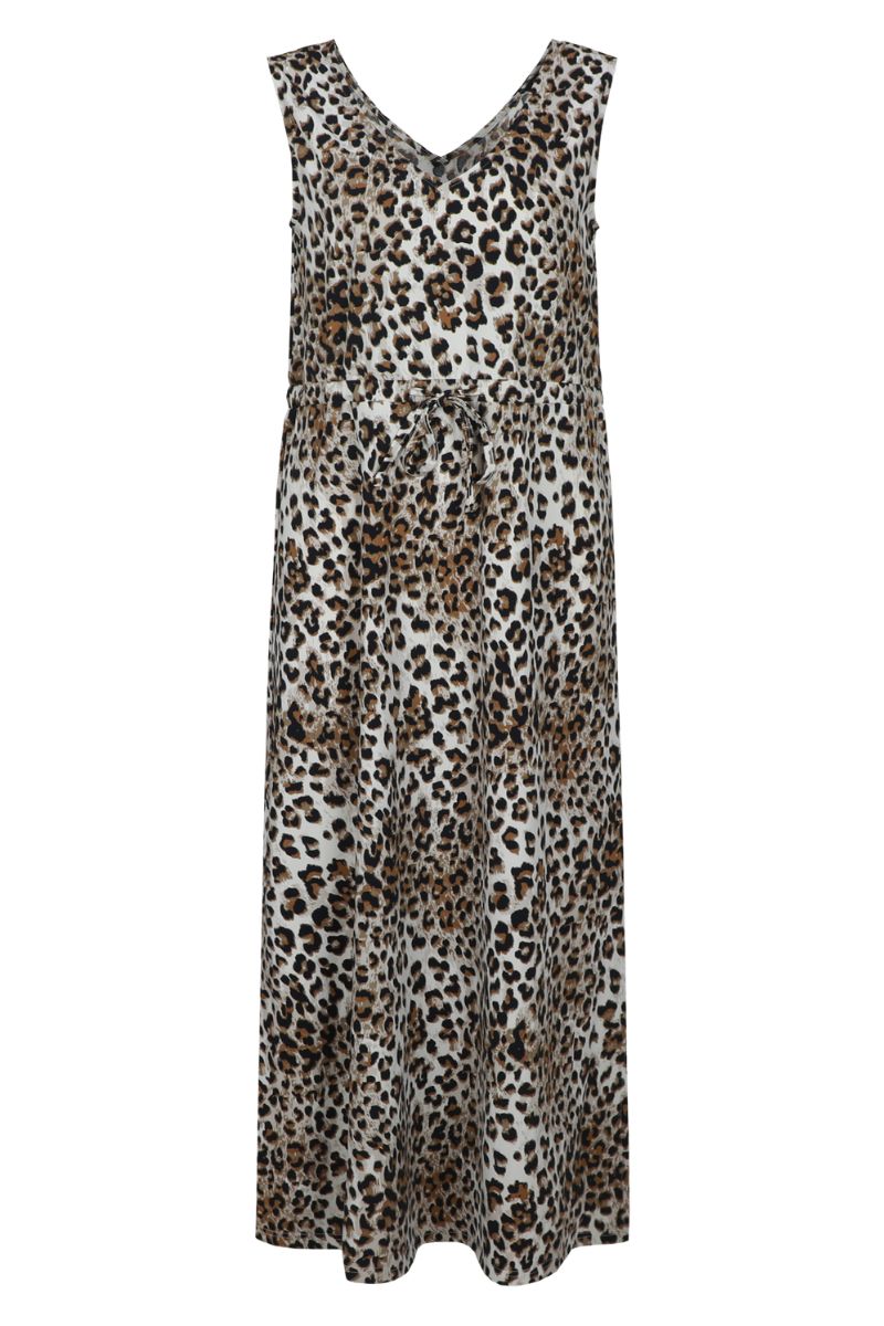 G-maxx Saffron Dress Offwhite/Walnut