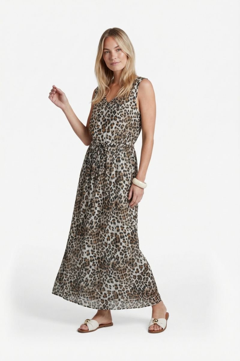 G-maxx Saffron Dress Offwhite/Walnut