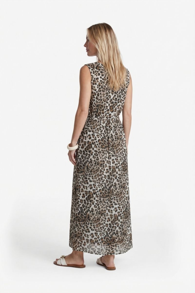 G-maxx Saffron Dress Offwhite/Walnut