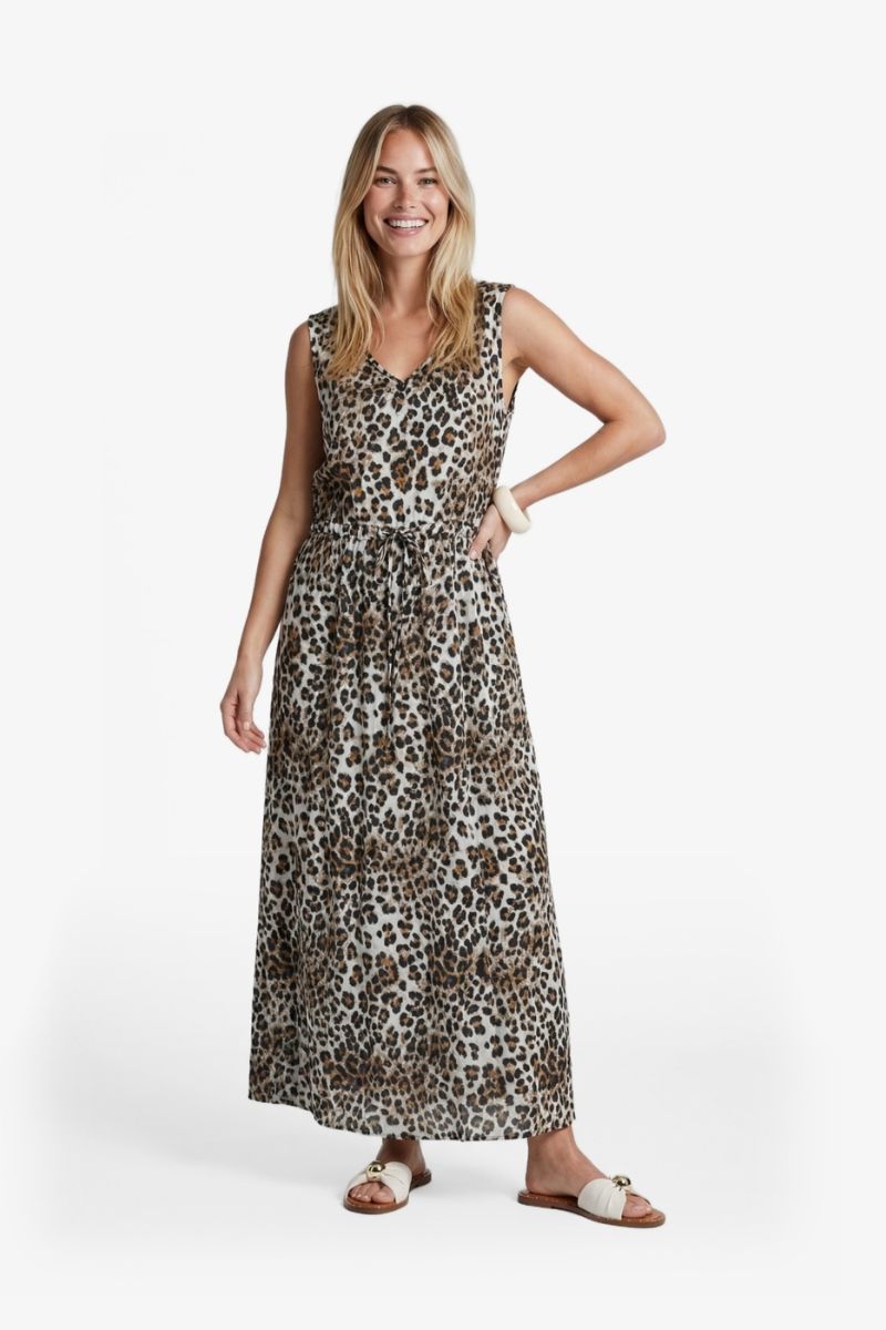 G-maxx Saffron Dress Offwhite/Walnut