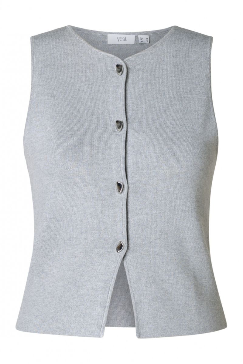 Yest Ianka Gilet Light Grey/Melange