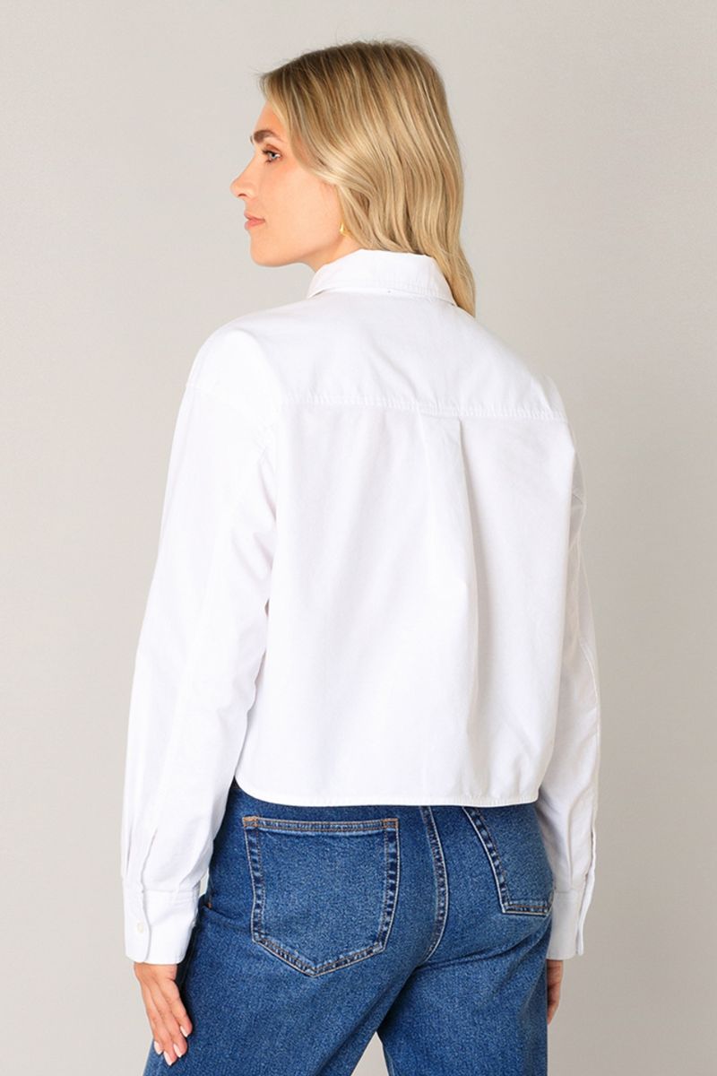 Base Level Bea Blouse White
