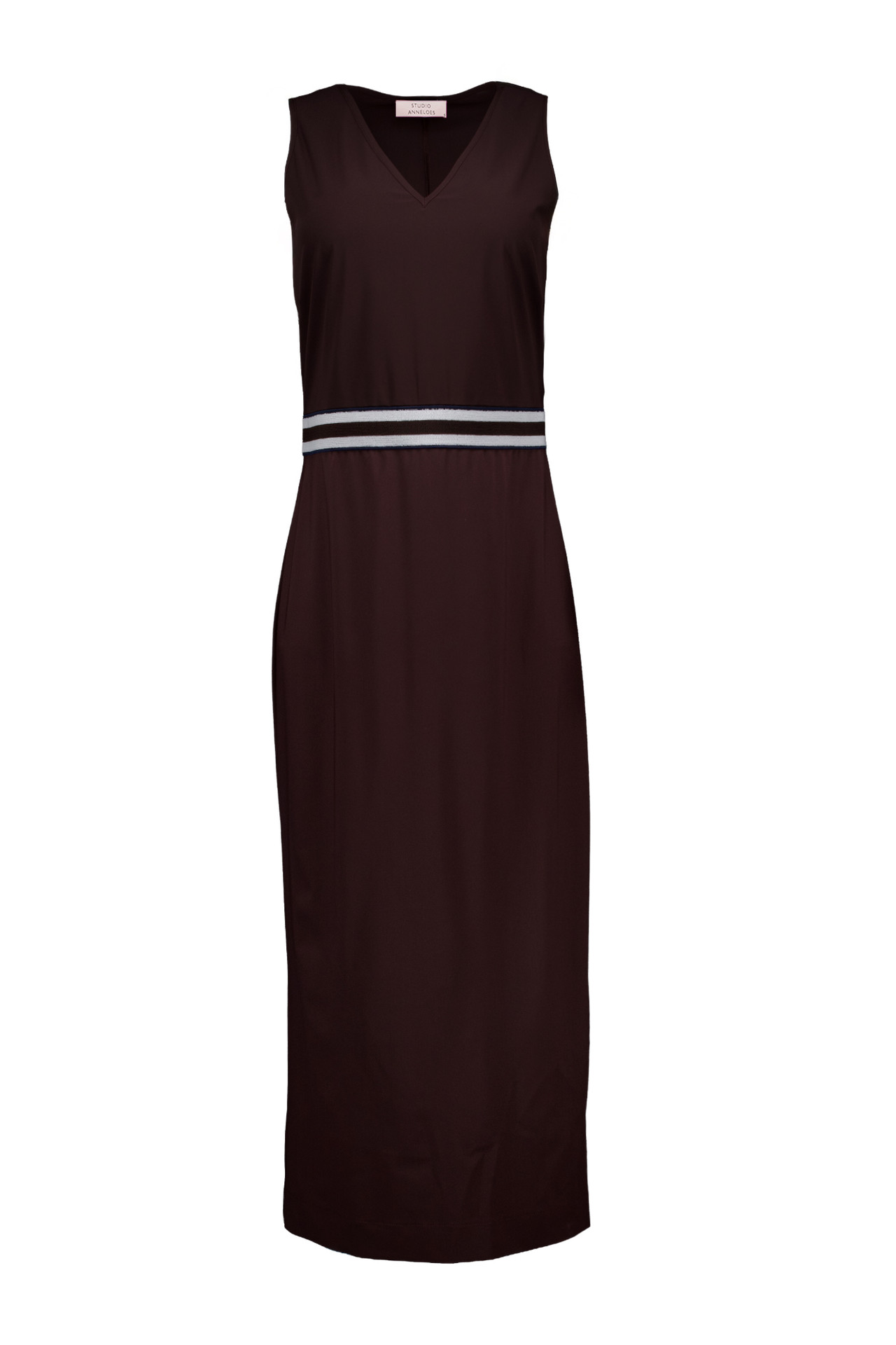 Studio Anneloes Thirza Tape Dress Espresso
