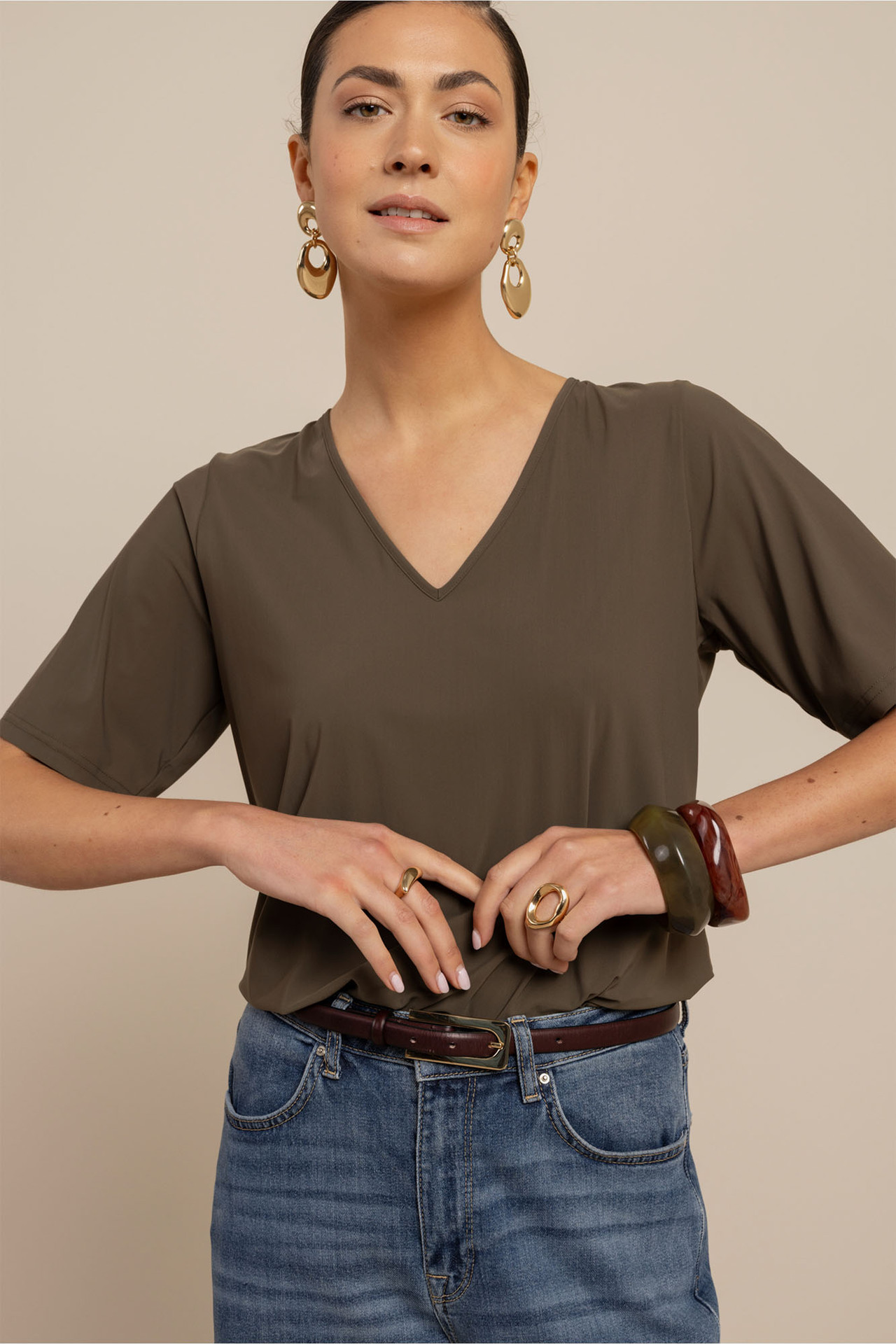 Studio Anneloes Vicky Top New Army