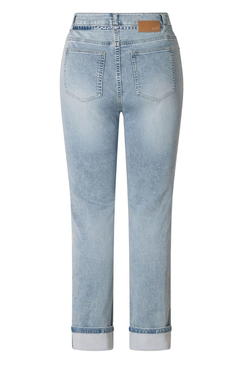 Yest Rima Essential Jeans Bleach Blue Denim