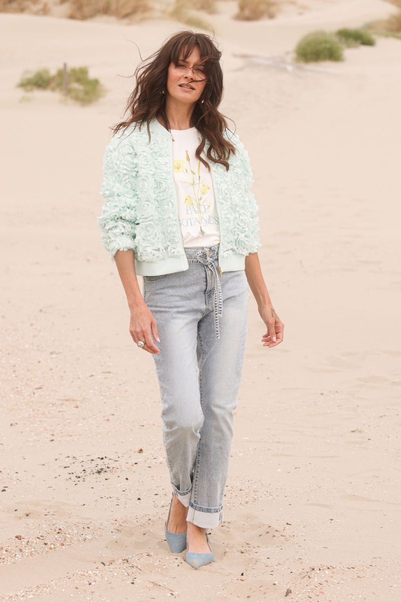 Yest Rima Essential Jeans Bleach Blue Denim