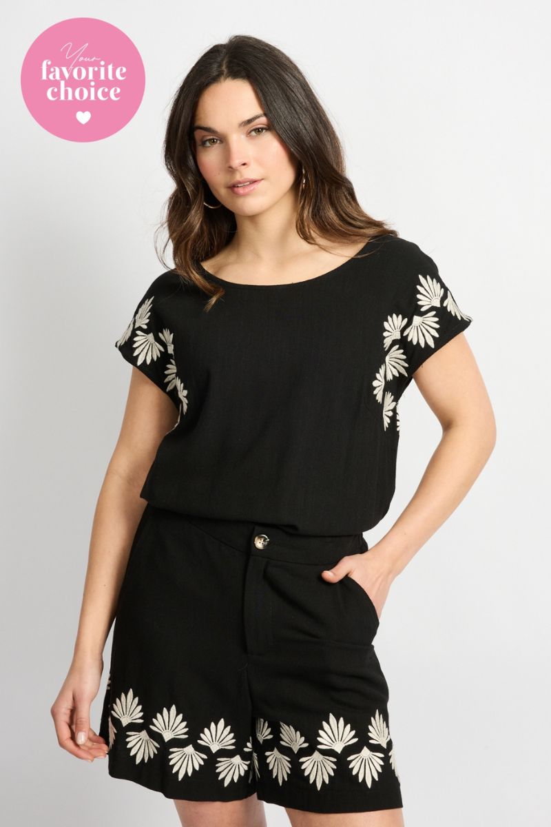 C&S The Label Lane Blouse Black