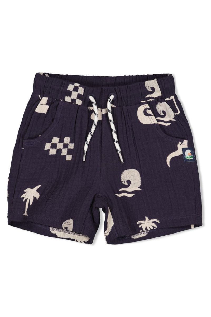 Feetje Short Mousseline AOP Lagoon Legends Indigo