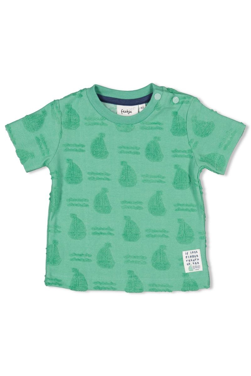Feetje Shirt AO Badstof Seaside Happiness Groen