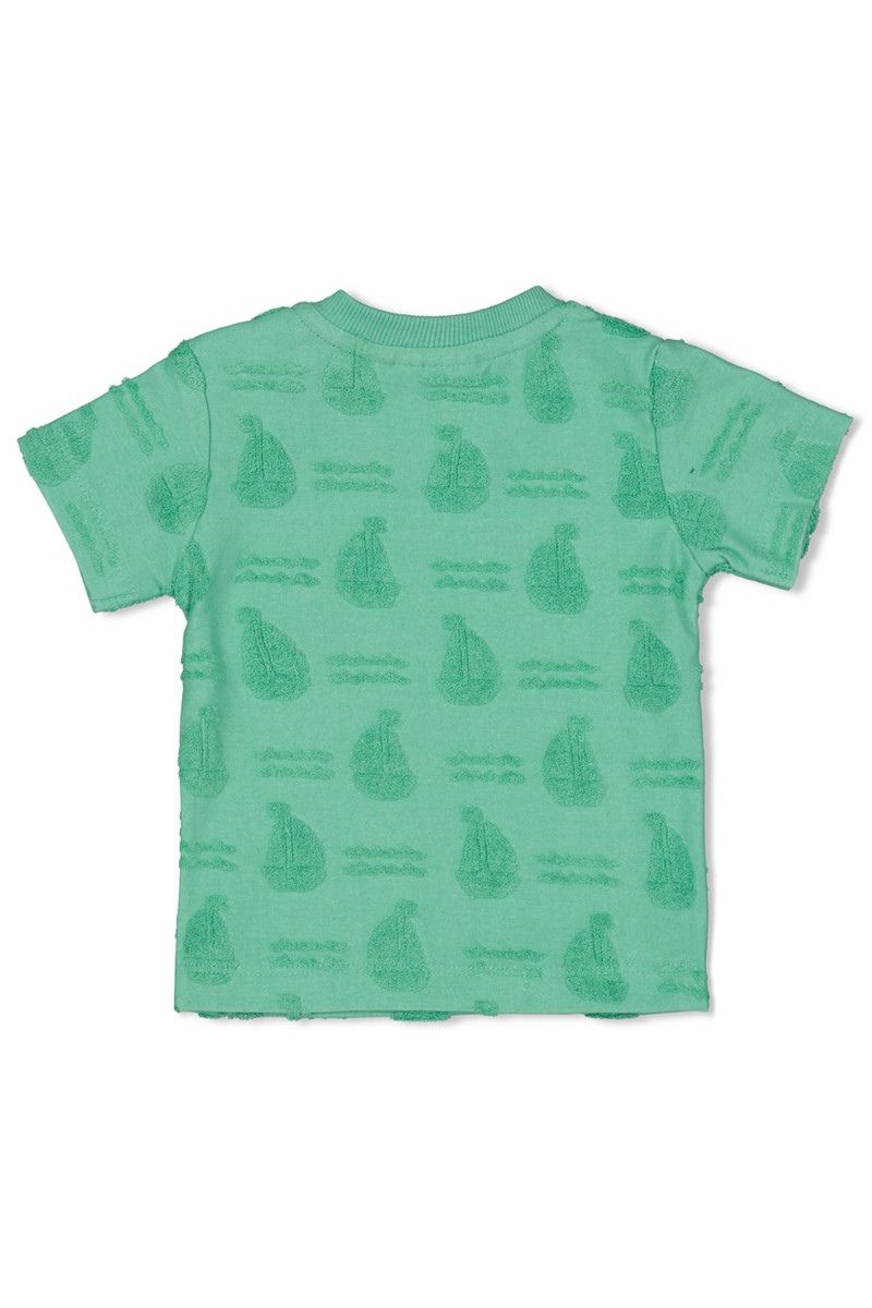 Feetje Shirt AO Badstof Seaside Happiness Groen