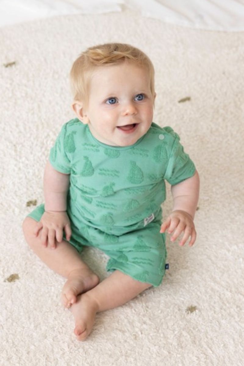 Feetje Shirt AO Badstof Seaside Happiness Groen