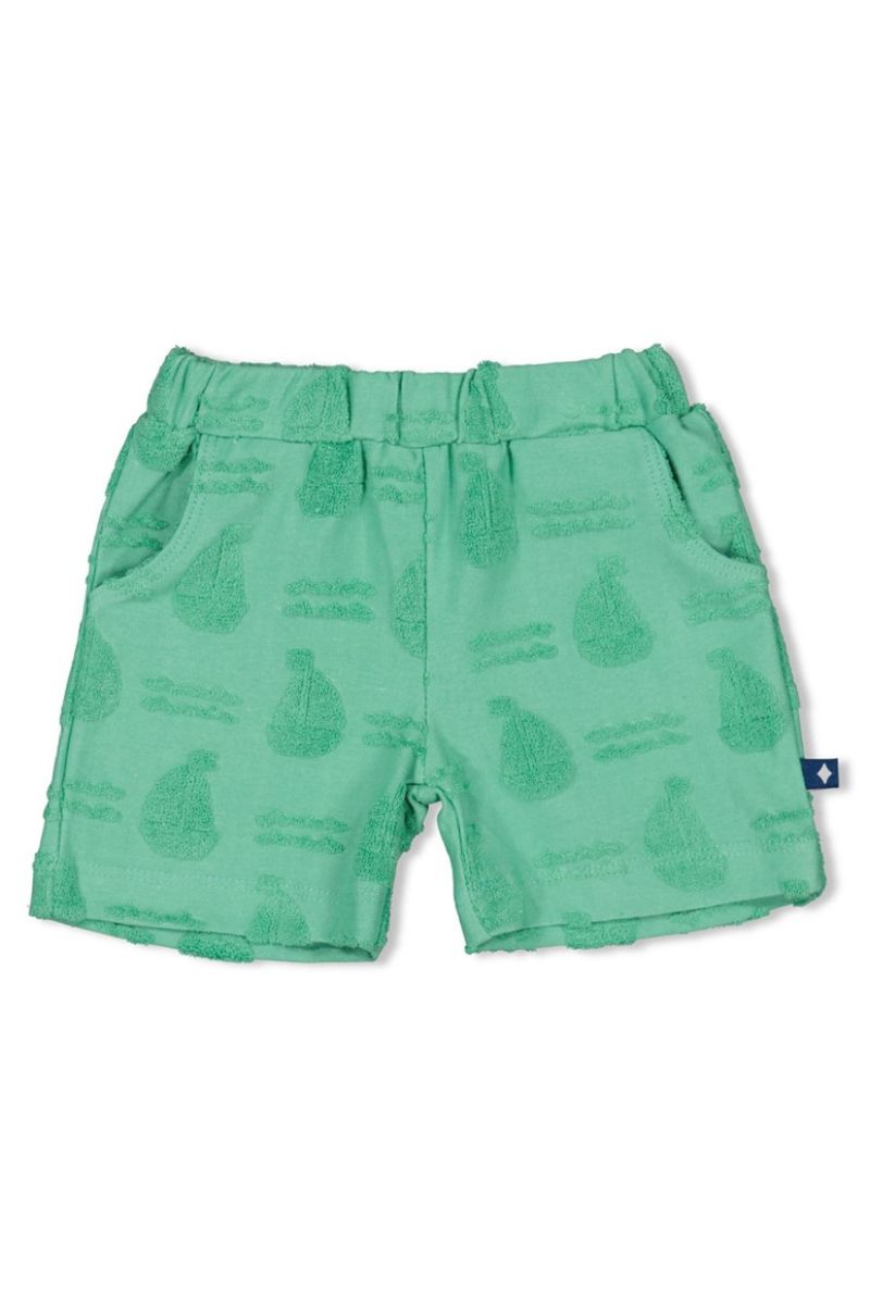 Feetje Short AO Badstof Seaside Happiness Groen