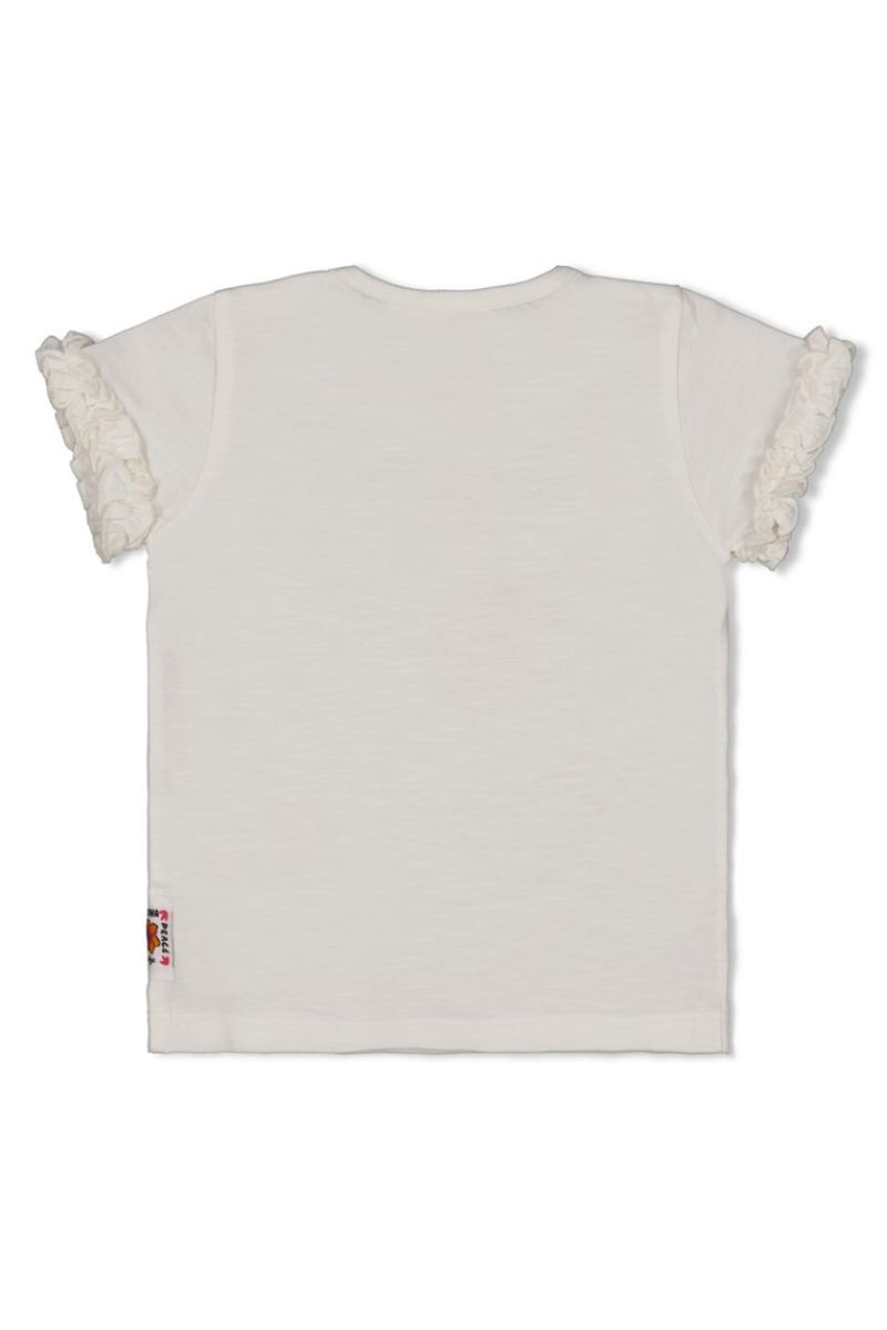Feetje Shirt Love Peace Aloha Wit
