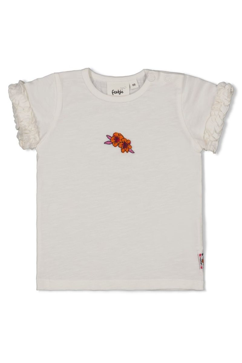 Feetje Shirt Love Peace Aloha Wit
