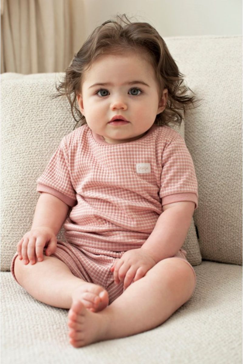 Feetje Shortama Wafel Summer Special Mauve