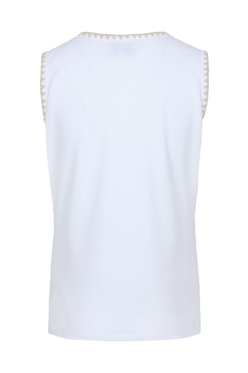C&S The Label Tale Top Offwhite