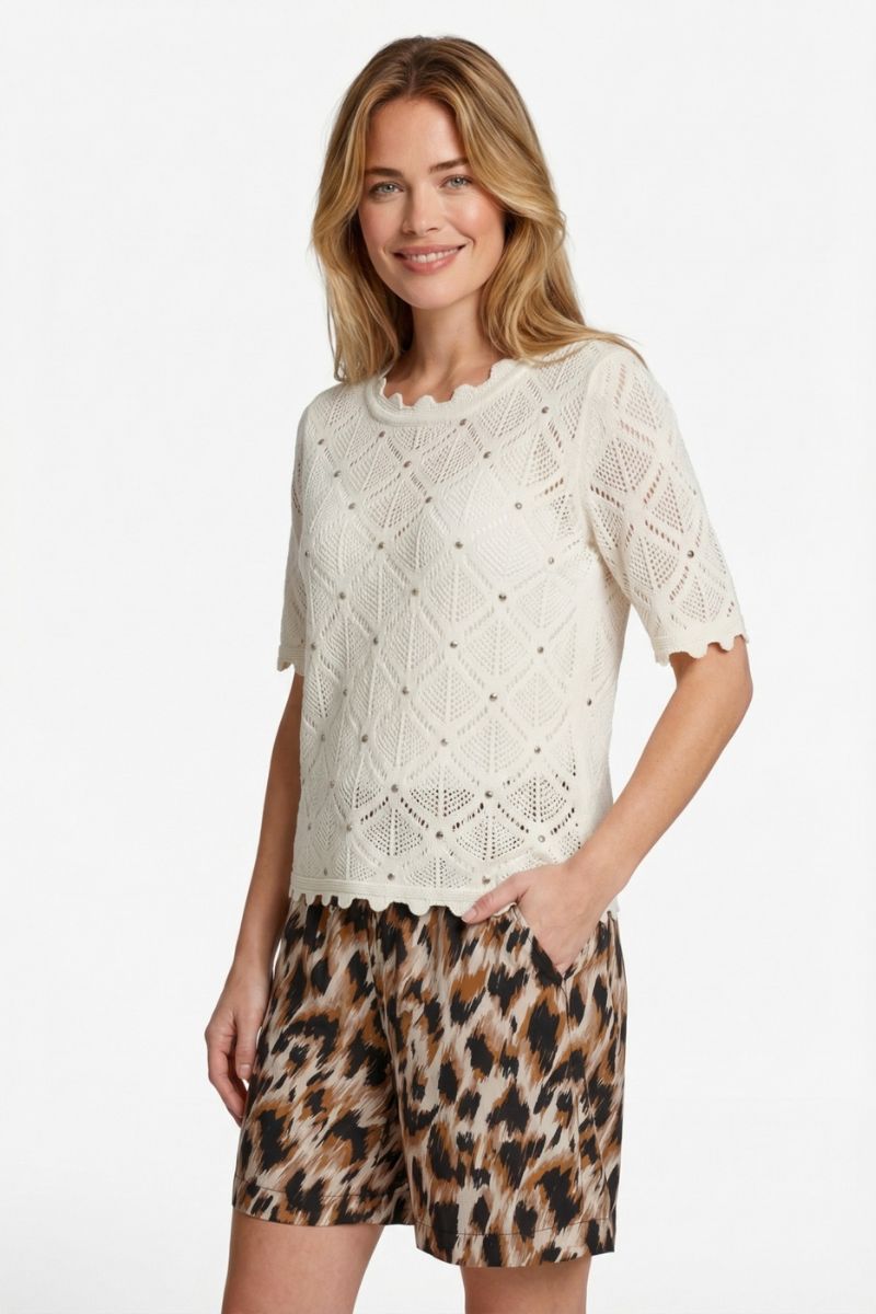 C&S The Label Kaisa Knit Pullover Wool White