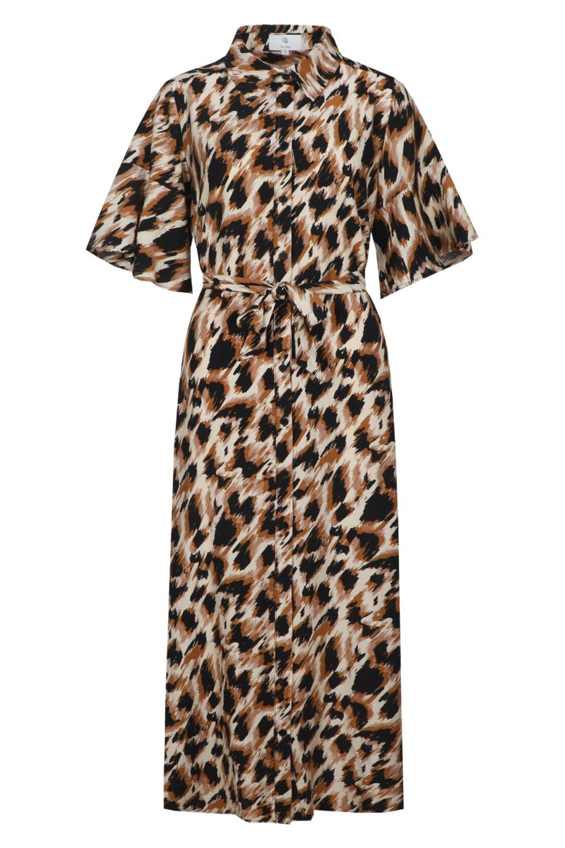 C&S The Label Damina Dress Sand/Golden Yellow