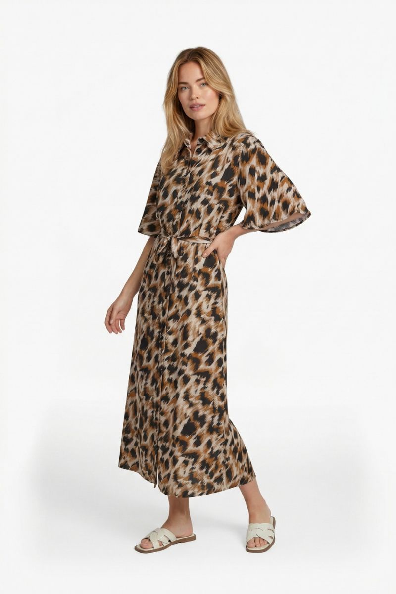 C&S The Label Damina Dress Sand/Golden Yellow