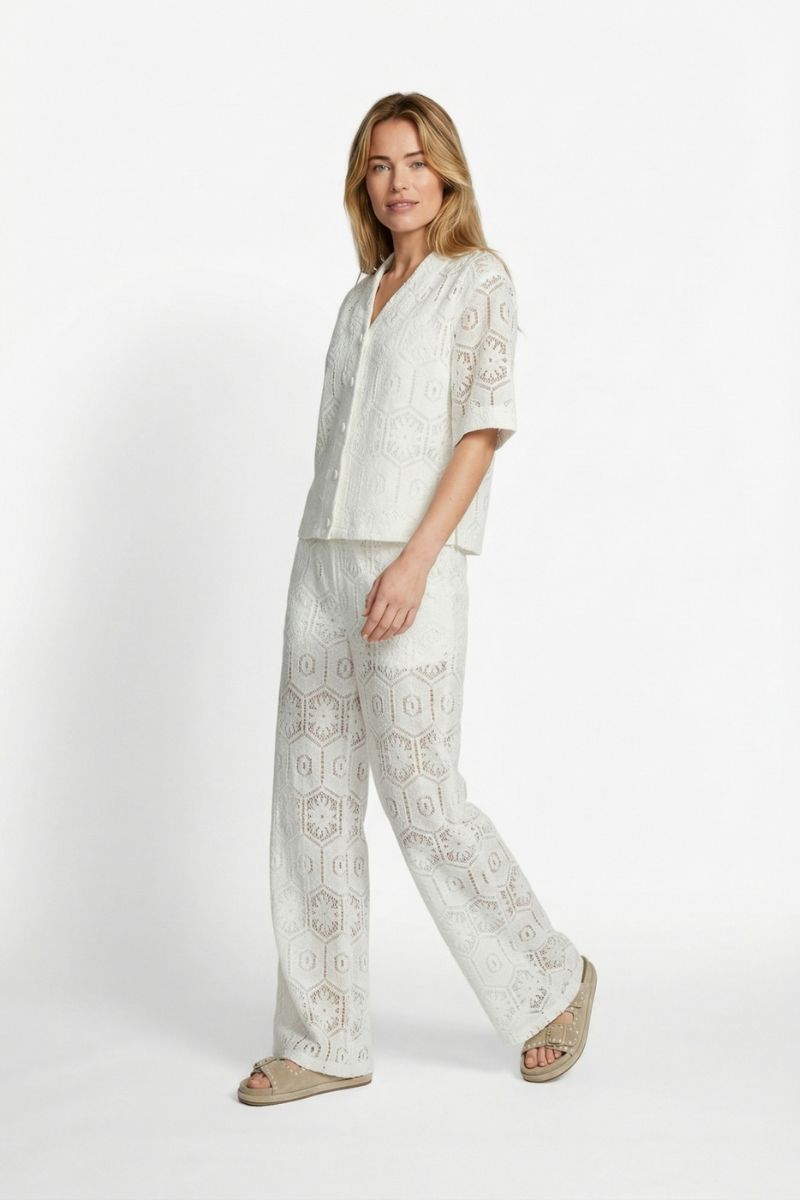 C&S The Label Tola Blouse Ecru