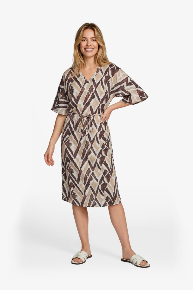 C&S The Label Dalma Dress Sand/Khaki