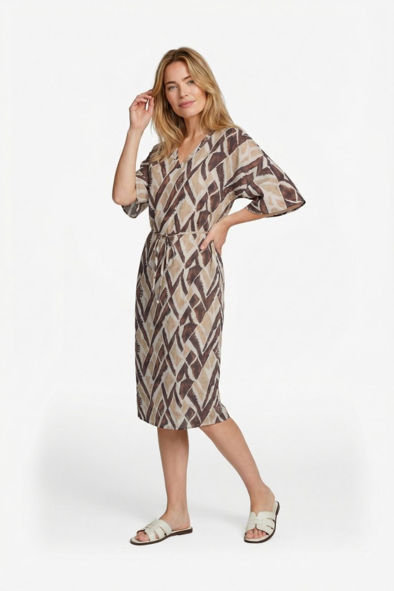 C&S The Label Dalma Dress Sand/Khaki