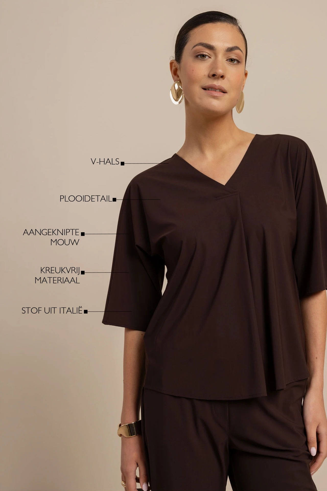 Studio Anneloes Marly Top Espresso