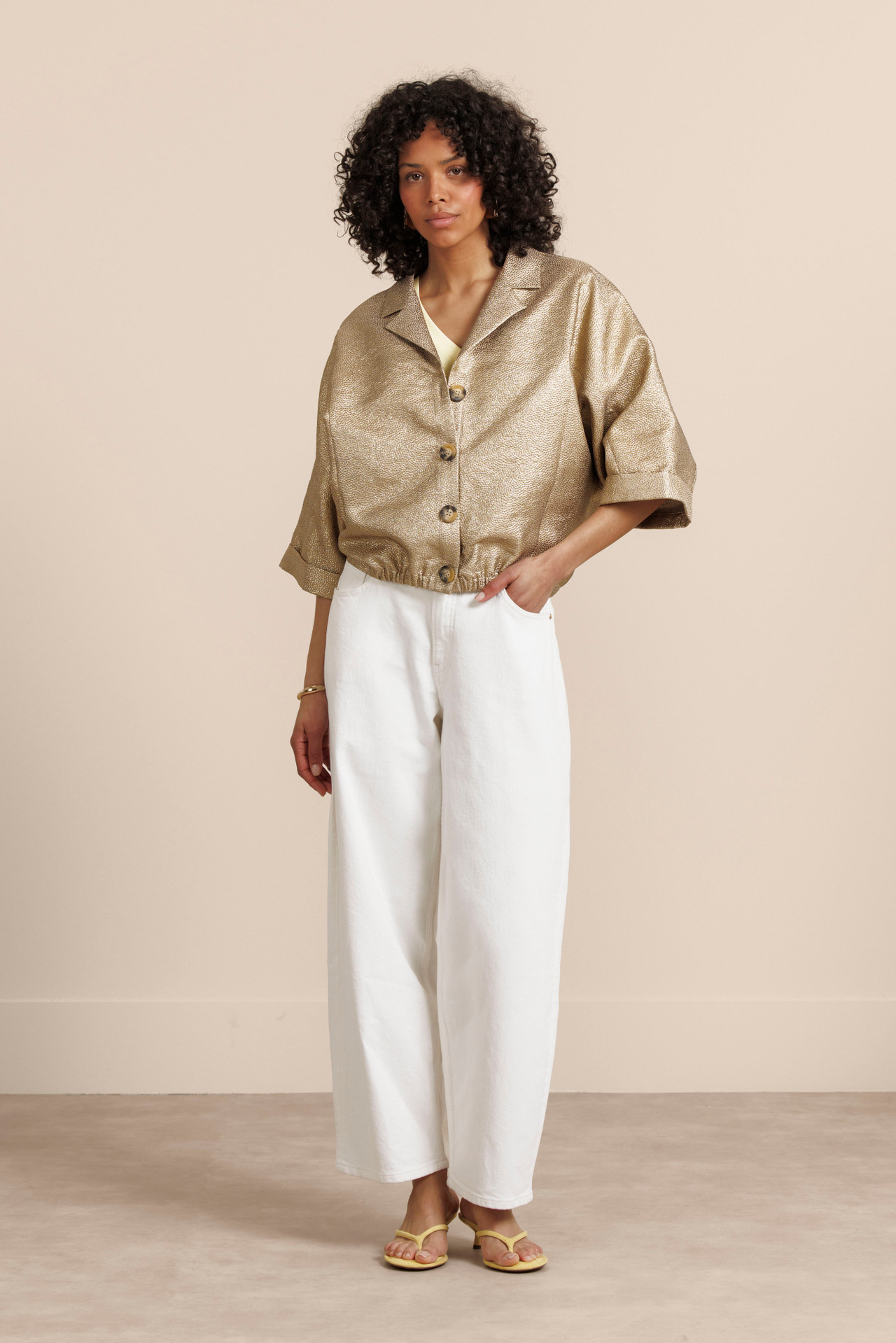 Studio Anneloes Judy Dot Jacket Latte