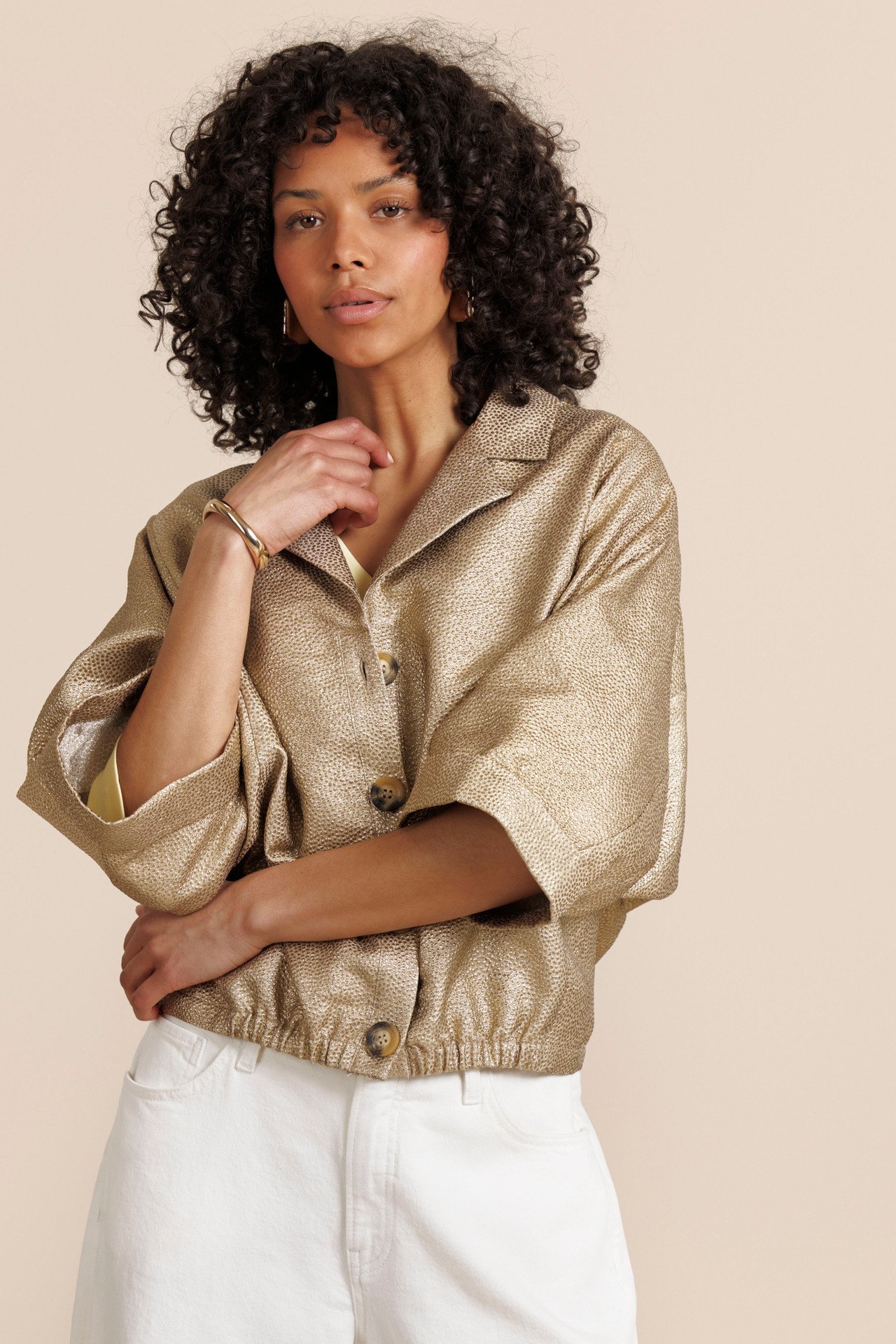 Studio Anneloes Judy Dot Jacket Latte