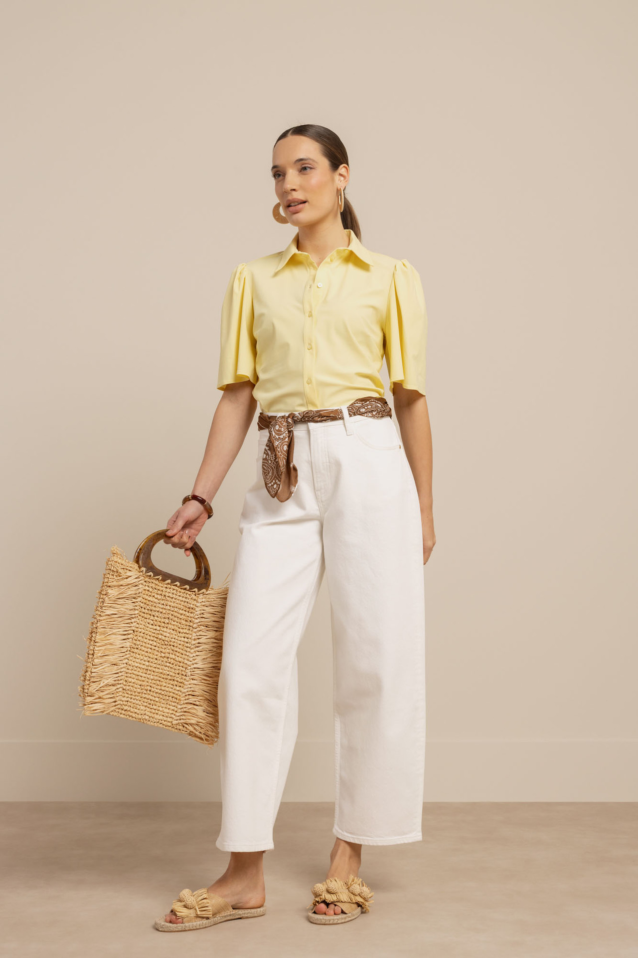 Studio Anneloes Poppy Butterfly Blouse Butter Yellow