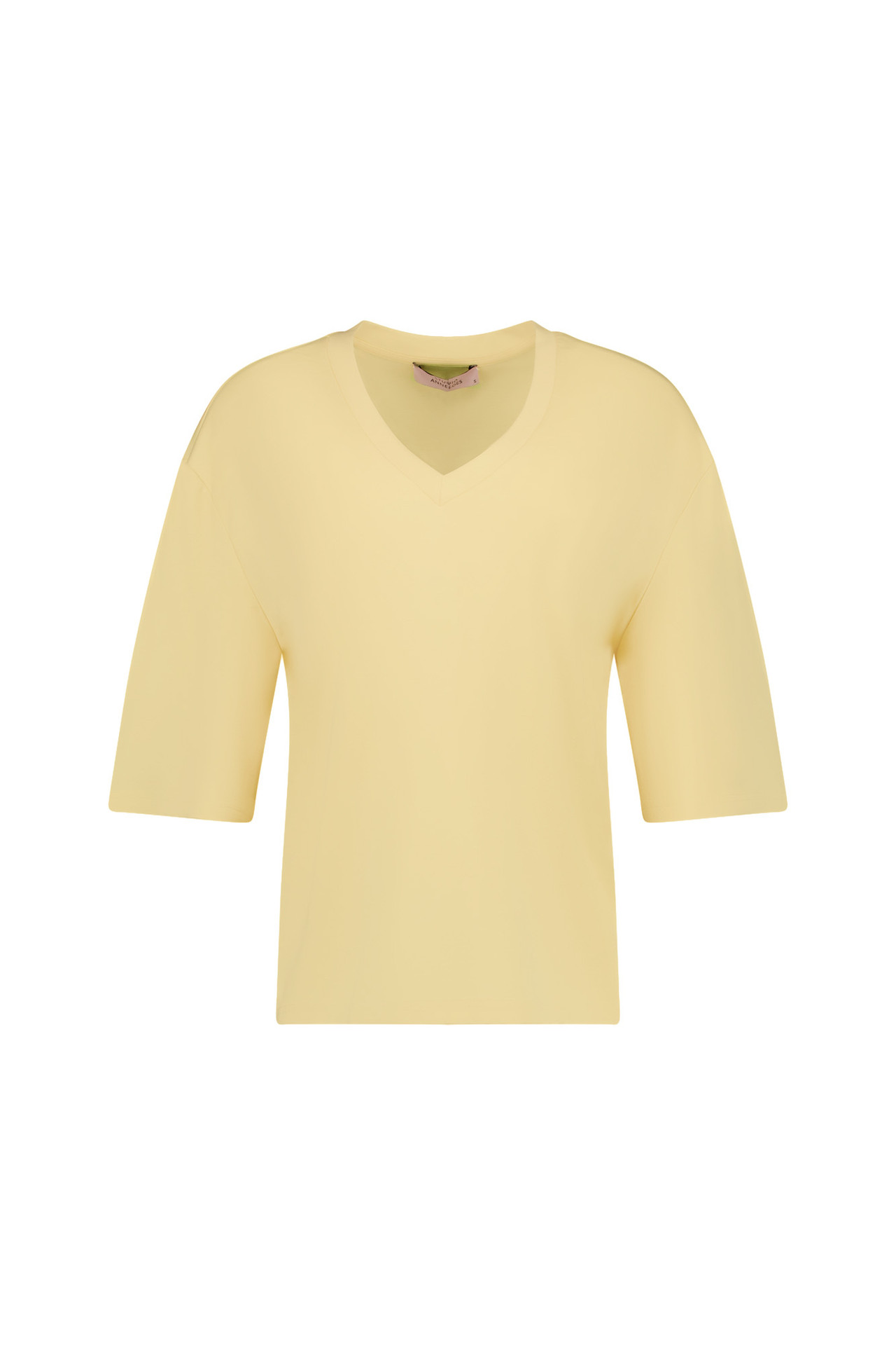 Studio Anneleos Fiore Vneck Shirt Butter Yellow